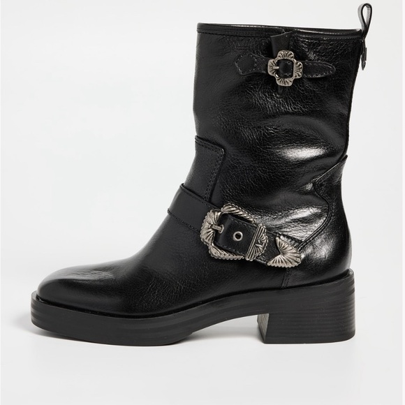 New! Larroude Hardy Moto‎ Leather Boots Sz 8 $450 - Picture 8 of 14